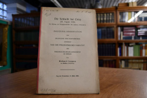 Die Schlacht bei Crecy (26. August 1346). Ein B...