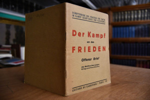 Der Kampf um den Frieden. Offener Brief des Wel...