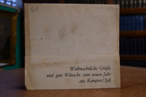 Weihnachtliche Grüße und gute Wünsche zum neuen...