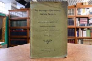 Die Beranger-Übersetzung Ludwig Seegers.