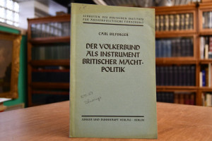 Der Völkerbund als Instrument britischer Machtp...