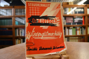 Steuerzahler Dr. Auerbach Wiedergutmachung. Ein...