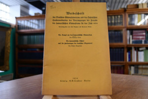 Werbeschrift des Deutschen Gymnasialvereins und...