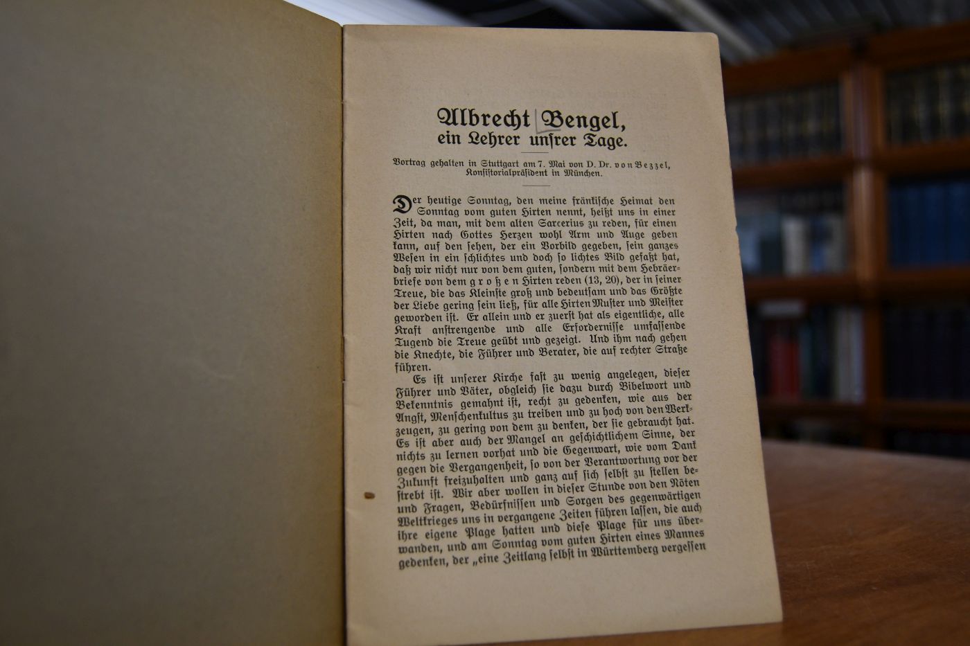 Albrecht Bengel. Ein Lehrer unserer Tage.