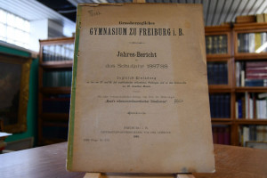 Grossherzogliches Gymnasium zu Freiburg i.B. Ja...