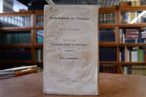 Rechtsdenkmale aus Thüringen. Dritte Lieferung ...