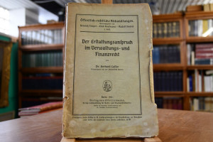 Der Erstattungsanspruch im Verwaltungs- und Fin...