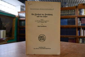 Die Freiheit der Forschung und Lehre. Rede zur ...