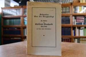 Gedanken über die Bergpredigt. In Reden von Chr...