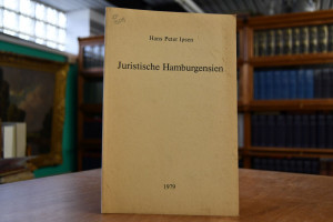 Juristische Hamburgensien. [Sonderdruck Aus dem...
