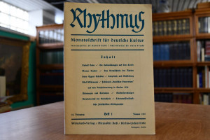 Rhytmus. Monatsschrift für deutsche Kultur. 15....