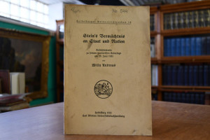 Stein`s Vermächtnis an Staat und Nation. Gedäch...