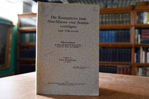 Die Kompetenz zum Abschlusse von Staatsverträge...