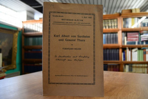 Karl Albert von Sardinien und General Thurn.