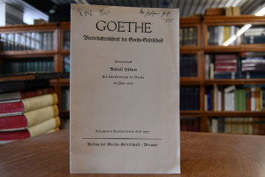 Ein Künstlerbesuch bei Goethe im Jahr 1826.