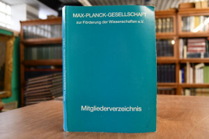 Mitgliederverzeichnis Max-Planck-Gesellschaft. ...