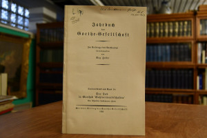 Der Tod in Goethes "Wahlverwandtschaften".