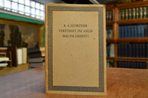 Verstehest du auch, was du liesest? Rede gehalt...