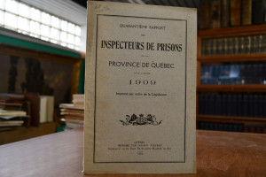 Quarantieme Rapport des Inspecteurs de Prisons ...