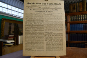 Merkblätter zur Schuldfrage. 1. Jahr, Nr. 10a.