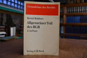 Allgemeiner Teil des BGB.