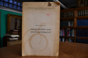 Pressefreiheit und Journalistenrecht.