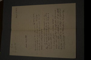 Handschriftlicher Brief von Arthur Wegner (1900...