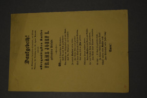 Dankgebeth! der Miskolczer Israeliten-Gemeinde,...