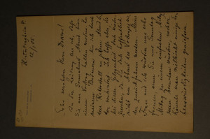 Brief von Professor Dr. Ernst Schellwien, König...