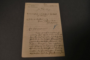 Brief des Zoologen und Direktors des Naturhisto...