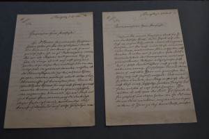 2 handschriftliche Briefe von dem Geologen und ...