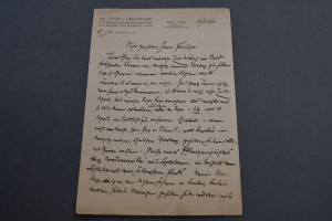 Brief des Wiener Botanikers und Pflanzenzüchter...