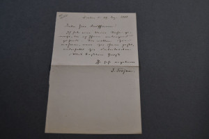 Handschriftlicher Brief des Danziger Schriftste...