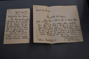 2 Handschriftlichee Briefe des schwedischen Bot...