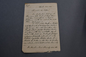 Brief des schwedischen Botanikers, Geologen und...