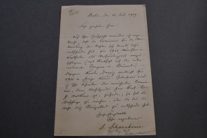 Handschriftlicher Brief von Simon Schwendener (...