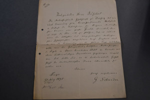 Handschriftlicher Brief von Gotthard Schweder (...
