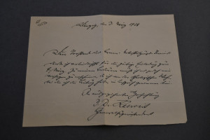 Handschriftlicher Brief des Superintendenten vo...