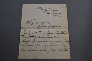 Handgeschriebener Brief des preußischen General...