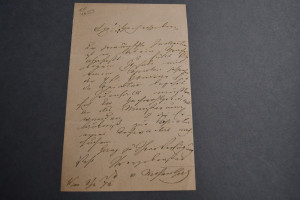 Brief von des Dramatikers und Librettisten Salo...