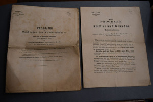 Programm zum Baubeginn des Künstlerhauses als D...