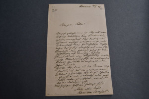 Einseitiger handschriftlicher Brief des Pianist...