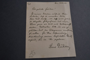 Einseitiger, handschriftlicher Brief des österr...