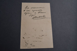 Widmung des italienischen Opern- und Konzertsän...