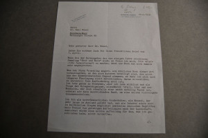 1-1/2seitiger maschinenschriftlicher Brief des ...