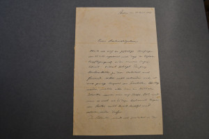 1 1/2-seitiger, handschriftlicher Brief des Ber...