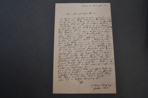 Einseitiger, handschriftlicher Brief des deutsc...