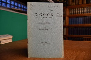 C. Goos 1835 - 3. Januar 1935.