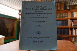 Systematische Übersicht über 75 Jahre Reichsges...