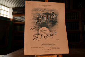 Auf hoher See. Jux-Marsch mit Text für Pianofor...